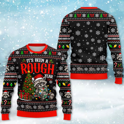 Additional detail view of the holiday ugly sweater pattern