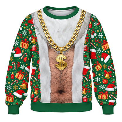 Front angle view of the holiday ugly sweater