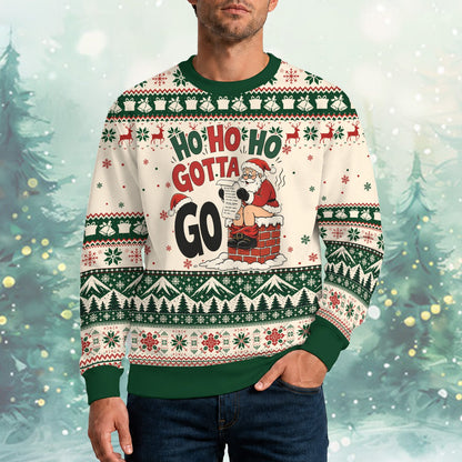 Fourth lifestyle view of the santa ugly sweater