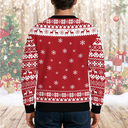 Lifestyle view 5 of funny santa ugly christmas sweater