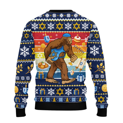 Ugly hanukkah sweater back view 3