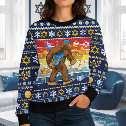 Hanukkah ugly sweater front view 4