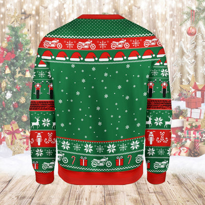 Second back view of the ugly holiday sweater