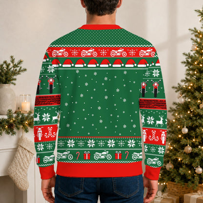 Fourth lifestyle view featuring the Santa motorcycle design