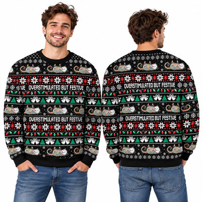 Full front view of the funny ugly sweater