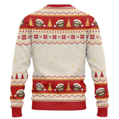 Detailed back view showing the repeating holiday pattern